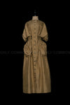 MUTEDANCE silk waist adjustable long skirt MD23FW21 bronze PM103